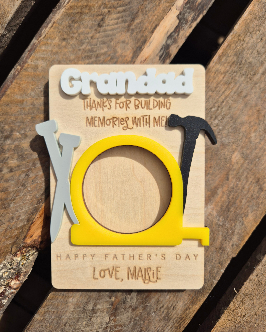 Tools Photo Magnet - Personalised Father's Day Gift