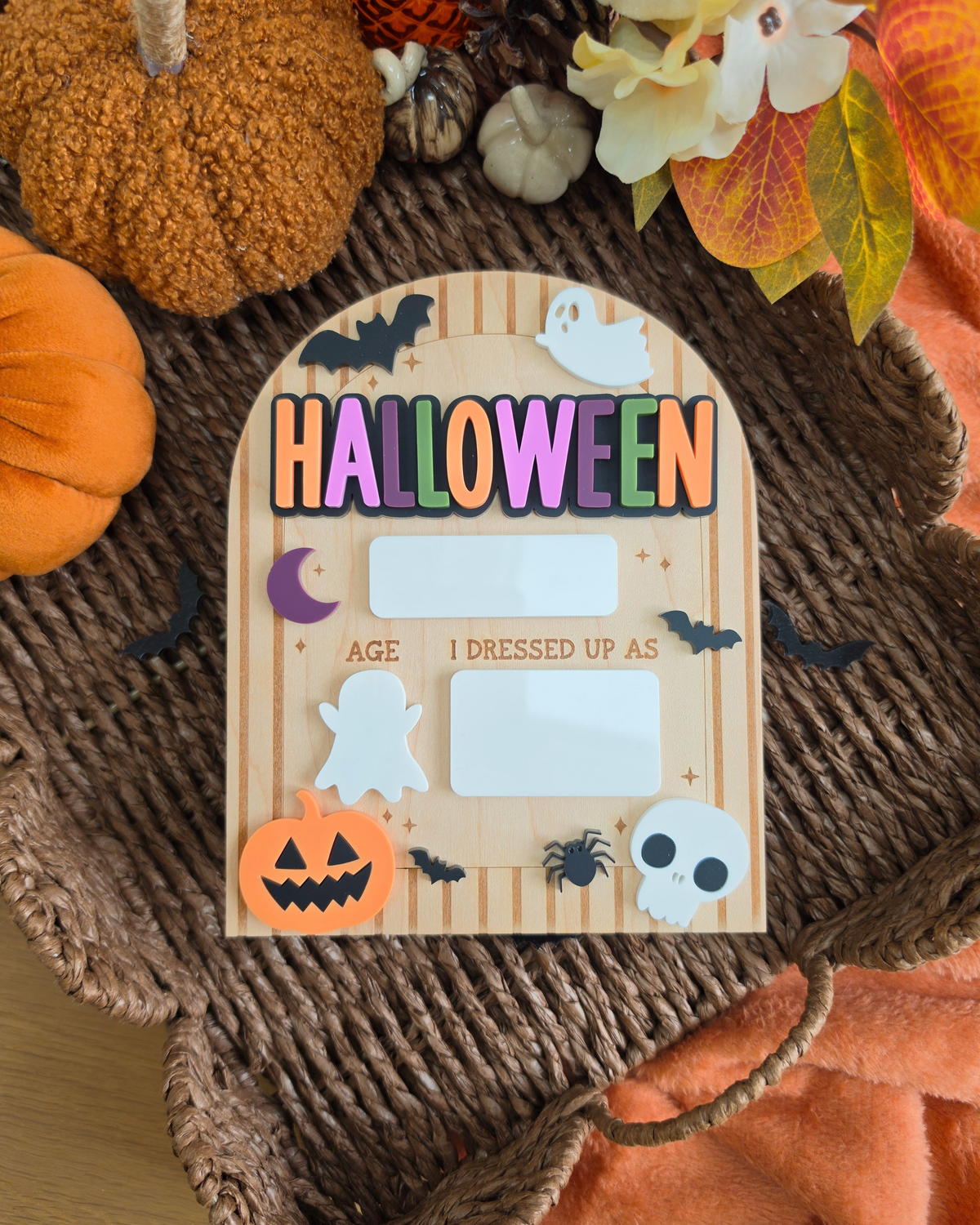 Spooky Wallpaper Halloween Costume Mini Board - Dry-Erase Memory Board