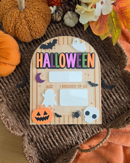 Spooky Wallpaper Halloween Costume Mini Board - Dry-Erase Memory Board