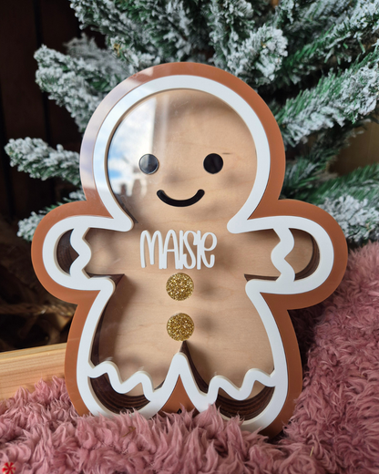 Personalised Gingerbread Christmas Chocolate Box - Seasonal Crate Box Filler
