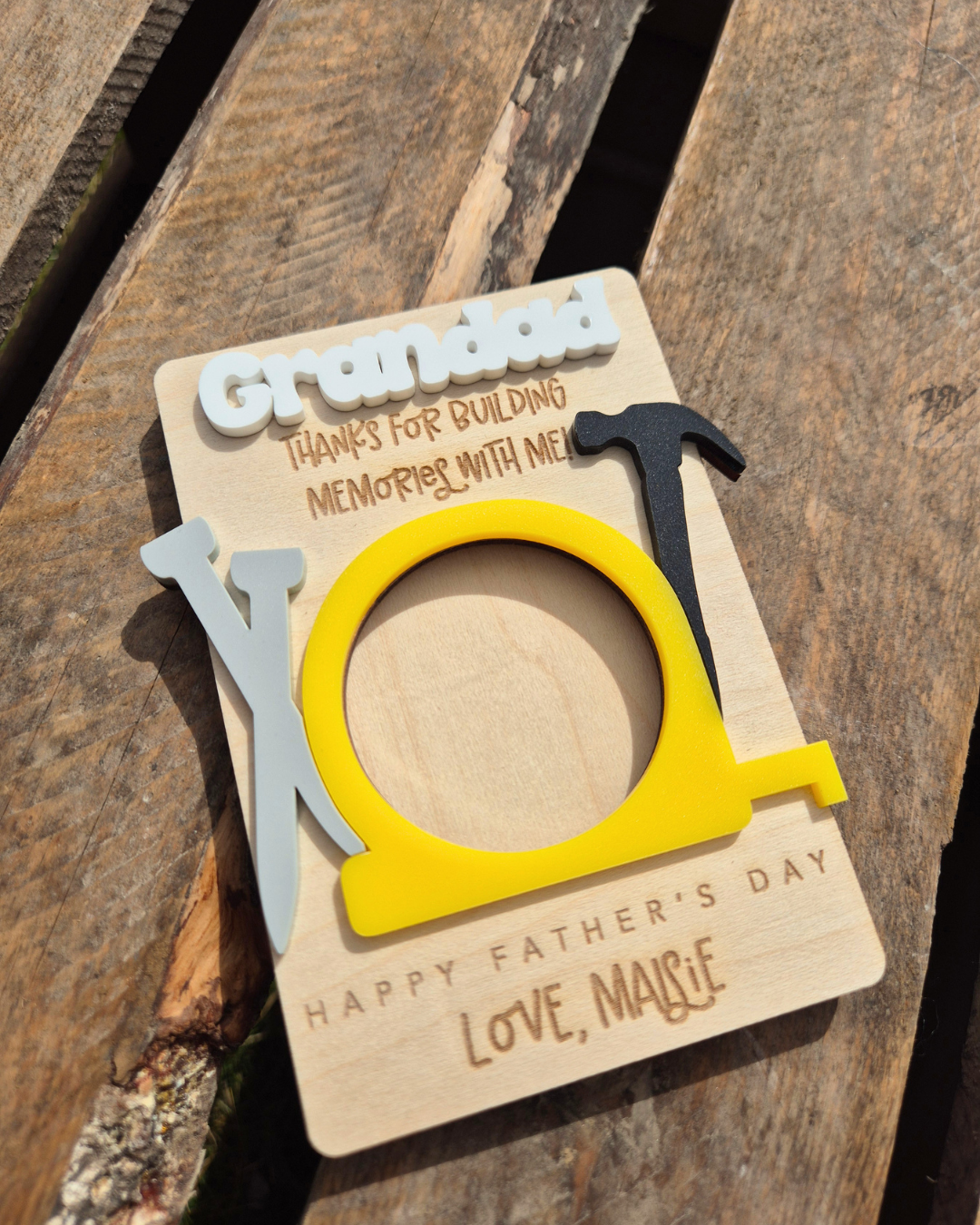 Tools Photo Magnet - Personalised Father's Day Gift