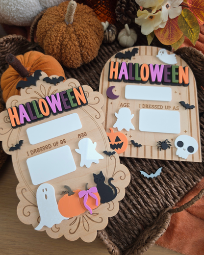 Spooky Wallpaper Halloween Costume Mini Board - Dry-Erase Memory Board