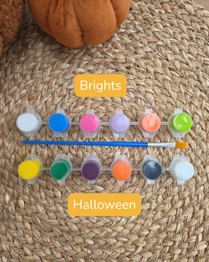Personalised Halloween Wooden Shapes Paint Kit