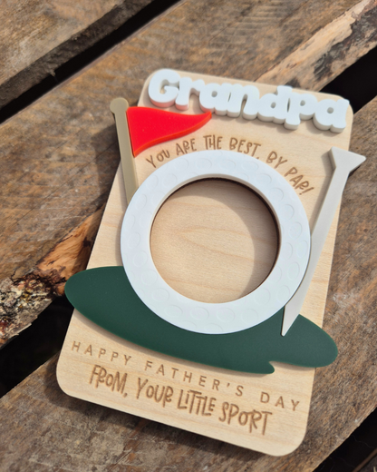 Golf 'You're The Best, By Par' Photo Magnet - Father's Day Gift