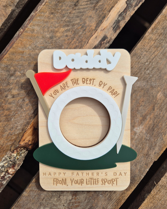 Golf 'You're The Best, By Par' Photo Magnet - Father's Day Gift