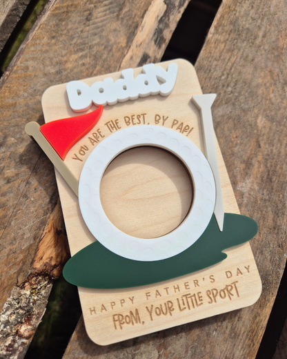 Golf 'You're The Best, By Par' Photo Magnet - Father's Day Gift