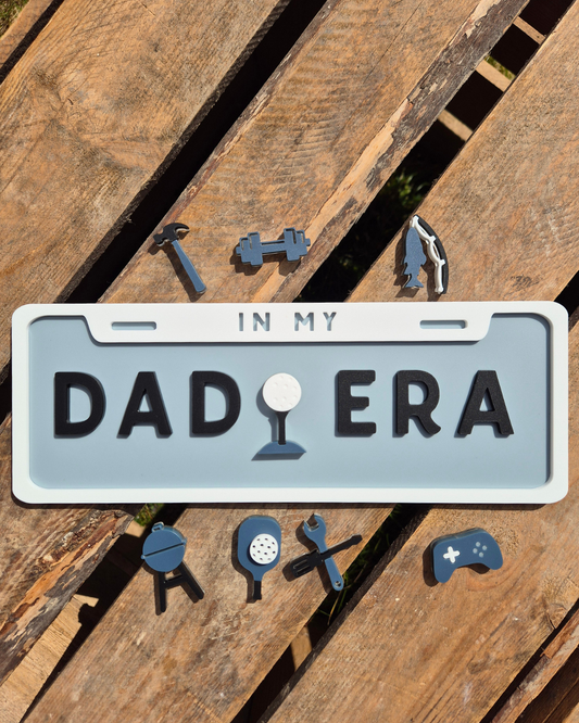 In My Dad Era License Plate - Customised Acrylic Father's Day Gift