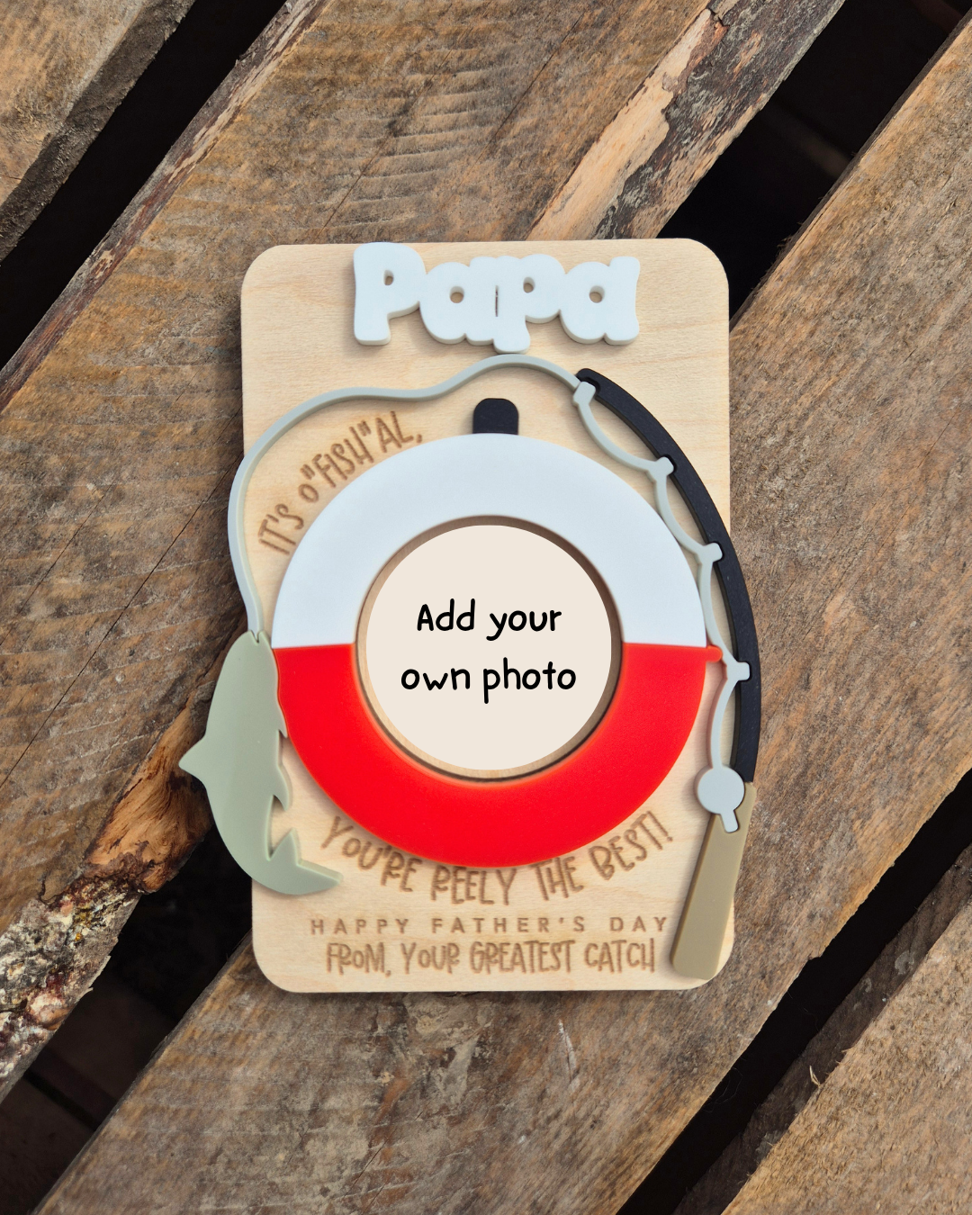 Fishing 'You're Reely the Best' Photo Magnet - Personalised Father's Day Gift