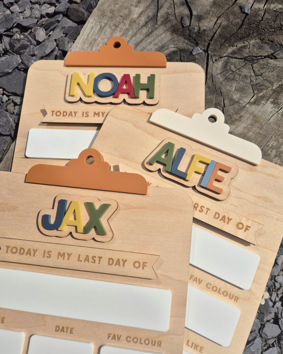 Clipboard Back to School Interchangeable Sign - Personalised First and Last Day of School Board