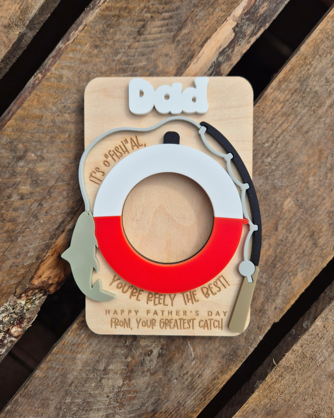 Fishing 'You're Reely the Best' Photo Magnet - Personalised Father's Day Gift