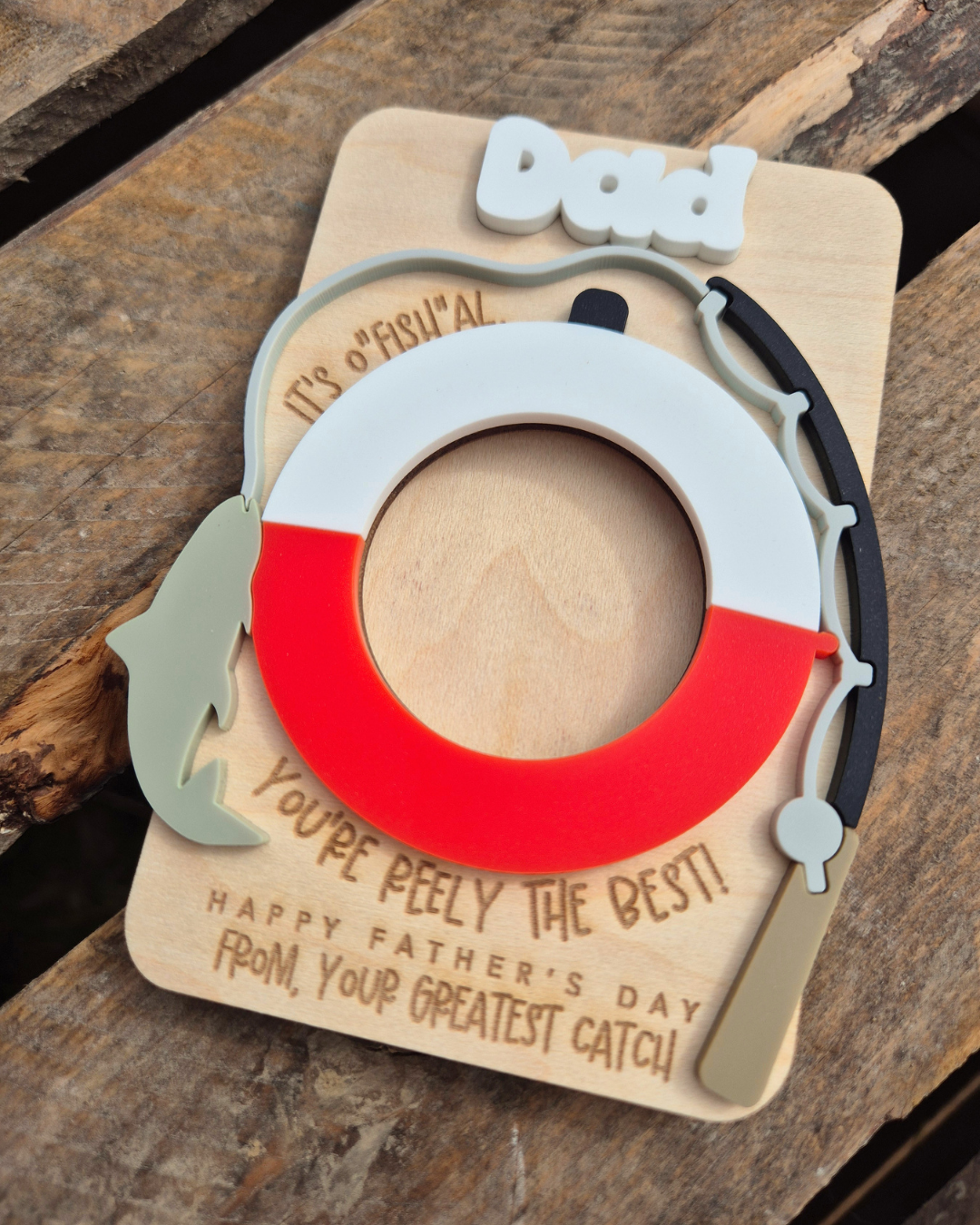 Fishing 'You're Reely the Best' Photo Magnet - Personalised Father's Day Gift