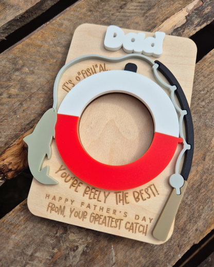 Fishing 'You're Reely the Best' Photo Magnet - Personalised Father's Day Gift