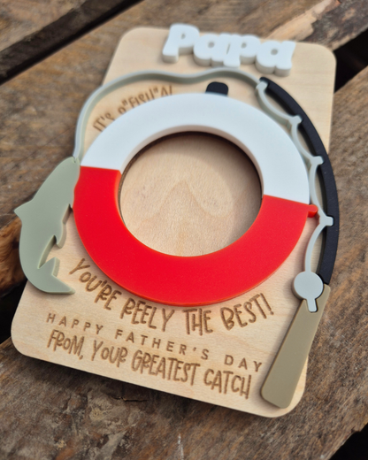 Fishing 'You're Reely the Best' Photo Magnet - Personalised Father's Day Gift