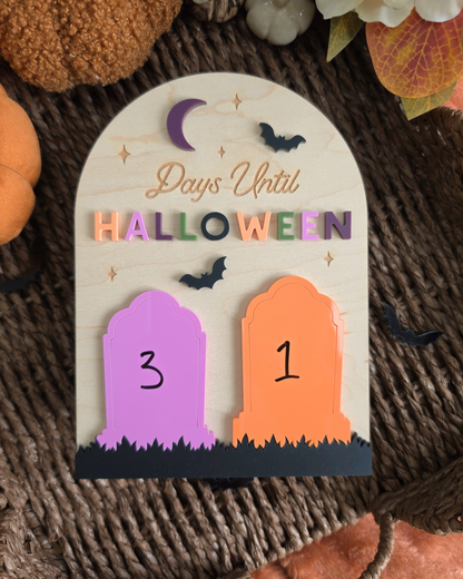 Haunted Graveyard Halloween Countdown