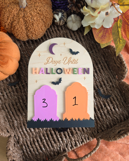 Haunted Graveyard Halloween Countdown