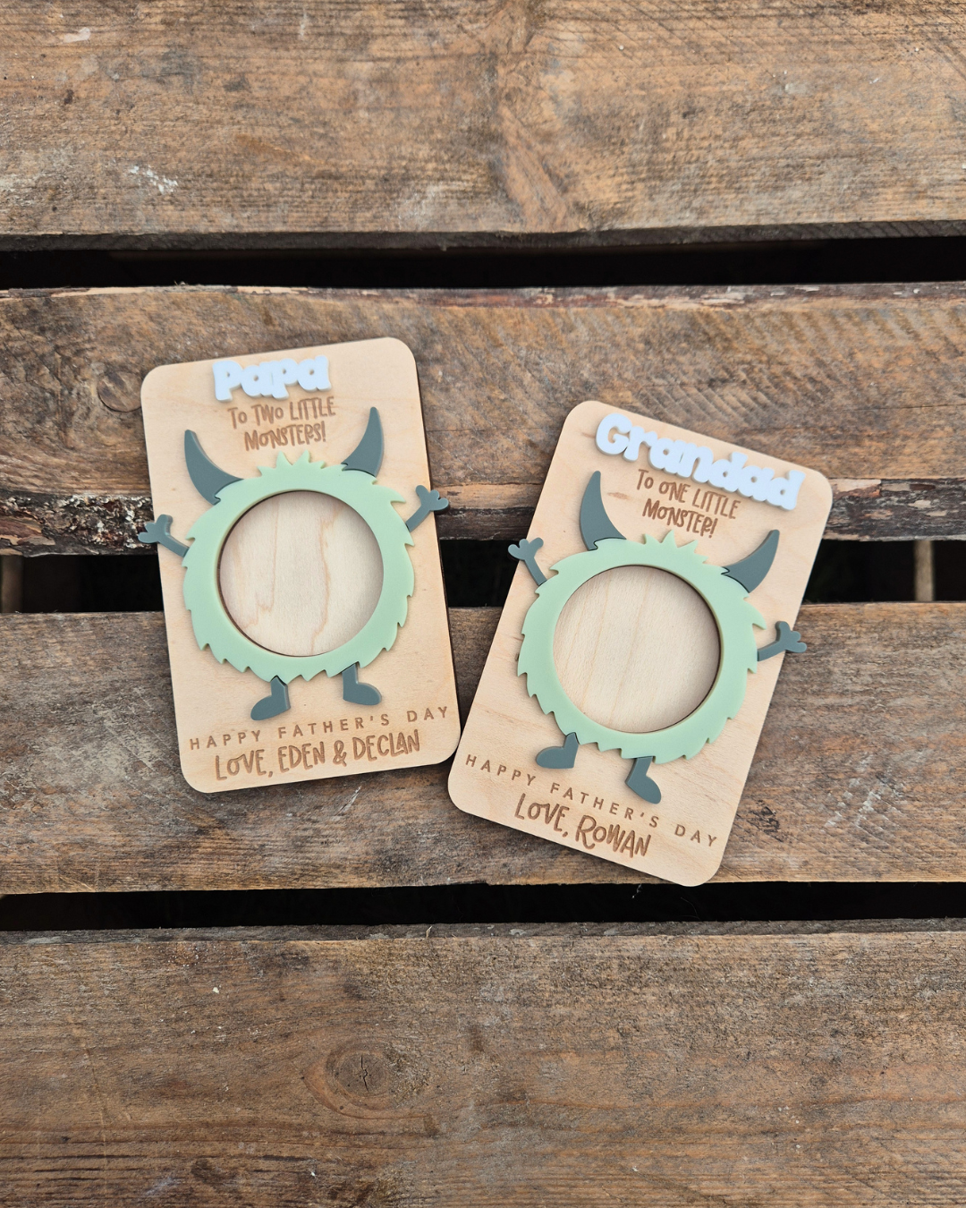 Little Monster Photo Magnet - Personalised Father's Day Gift