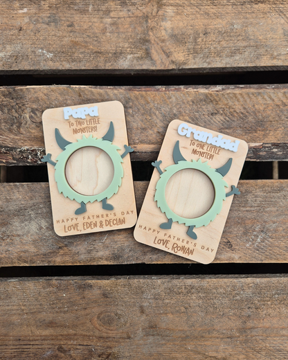 Little Monster Photo Magnet - Personalised Father's Day Gift