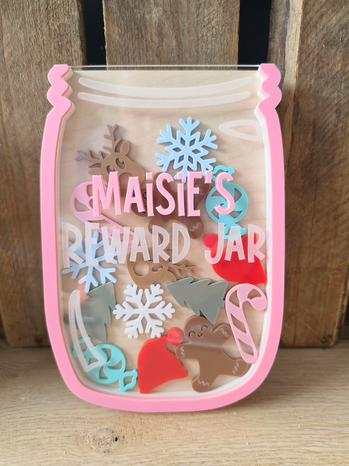 Custom Colour Personalised Reward Jar - Seasonal and Interchangeable Activity
