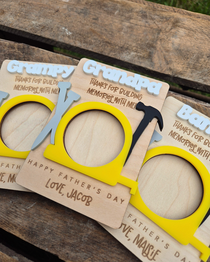 Tools Photo Magnet - Personalised Father's Day Gift