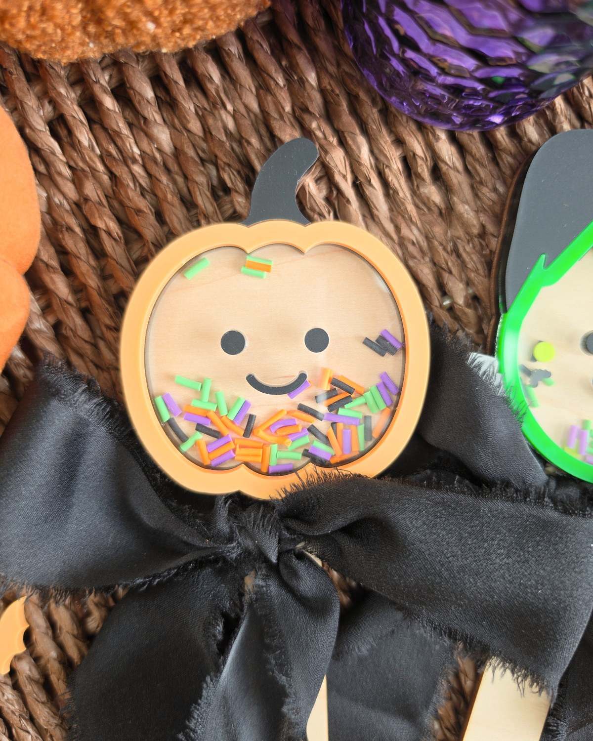 Pumpkin and Franky Shaker Wands - Boo Basket Filler