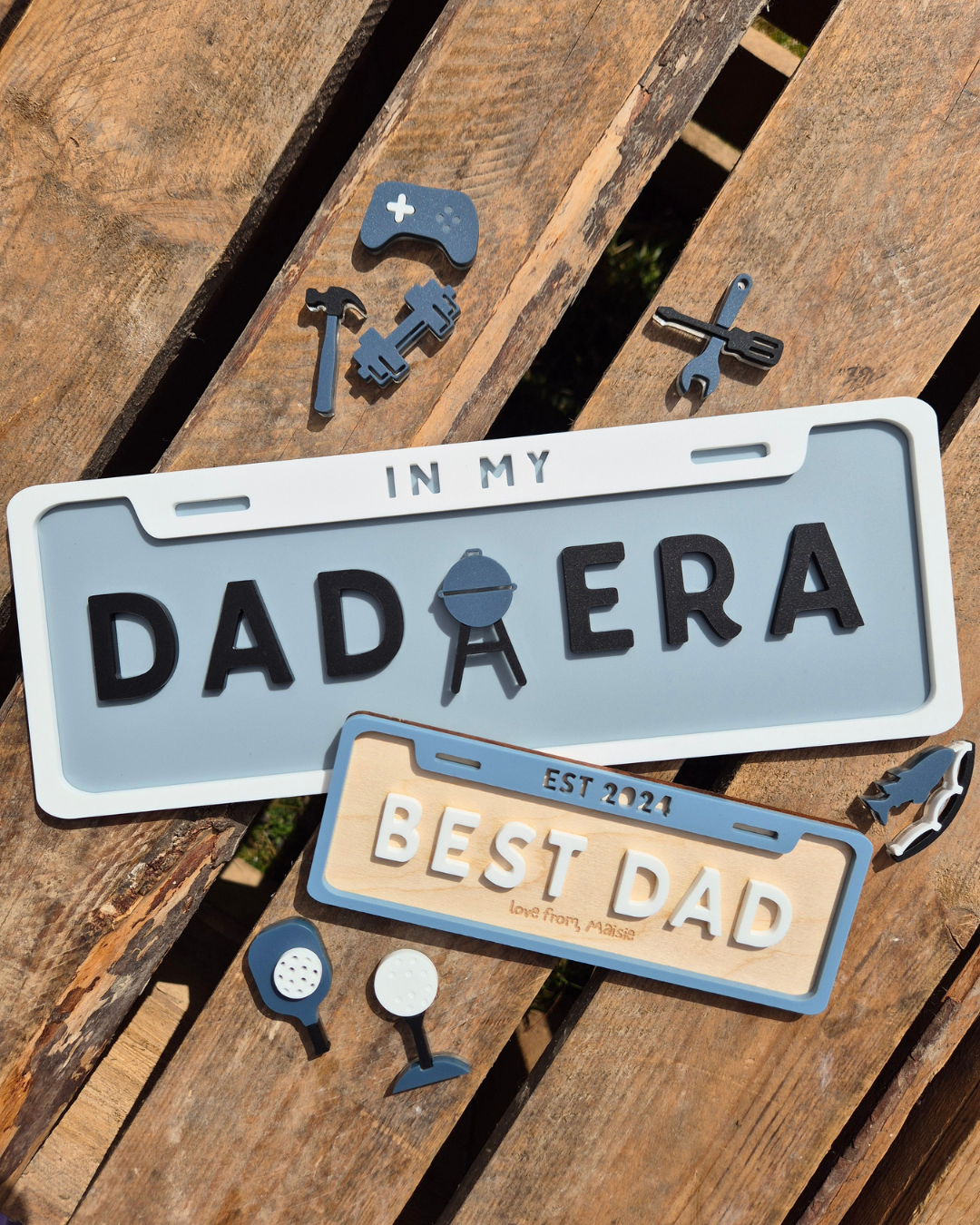 In My Dad Era License Plate - Customised Acrylic Father's Day Gift