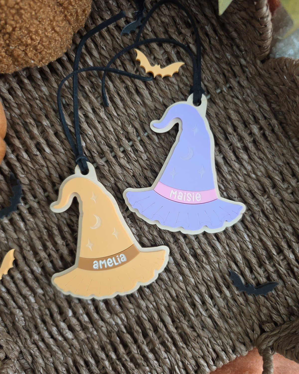 Witches Hat Boo Basket Name Tag