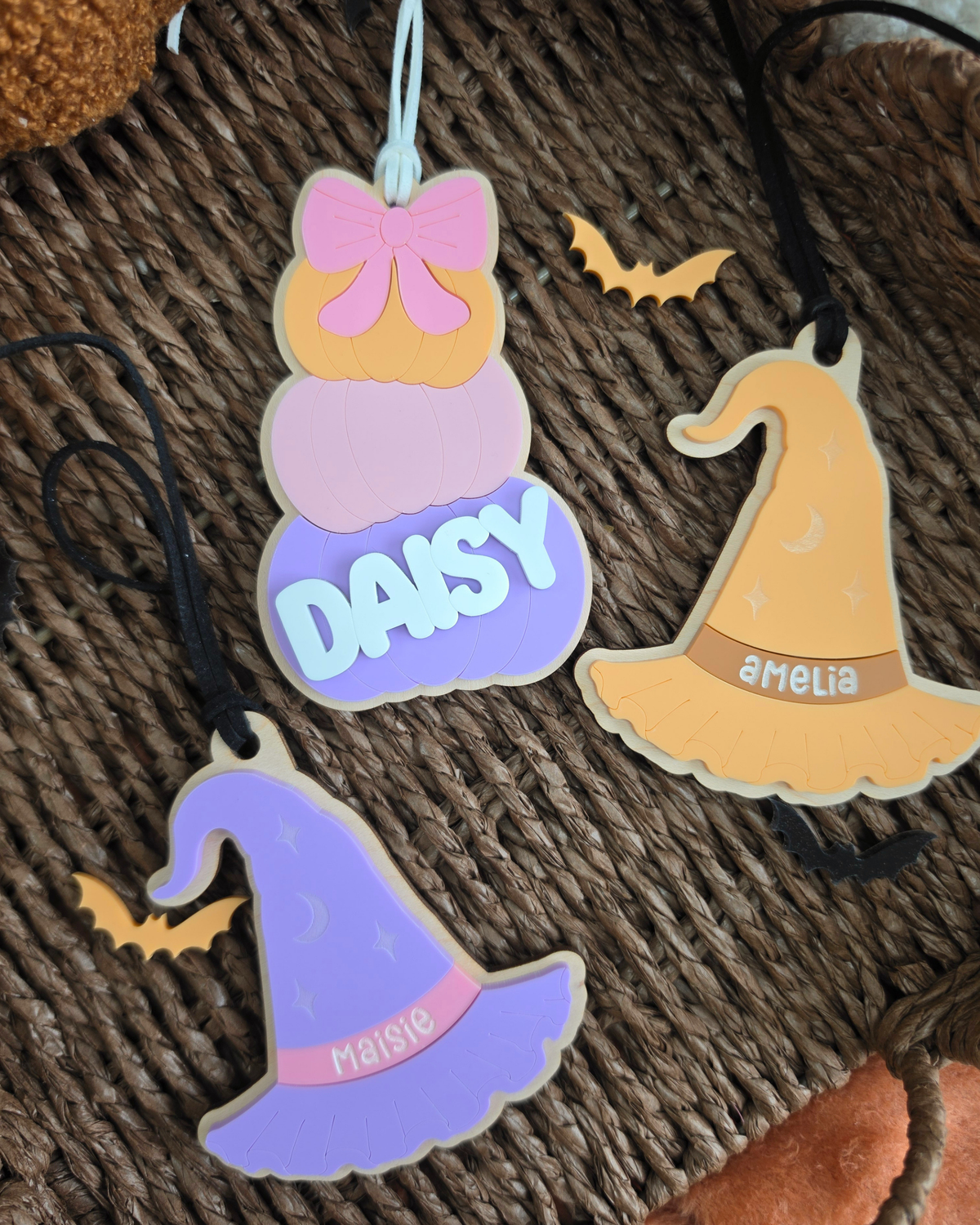 Witches Hat Boo Basket Name Tag