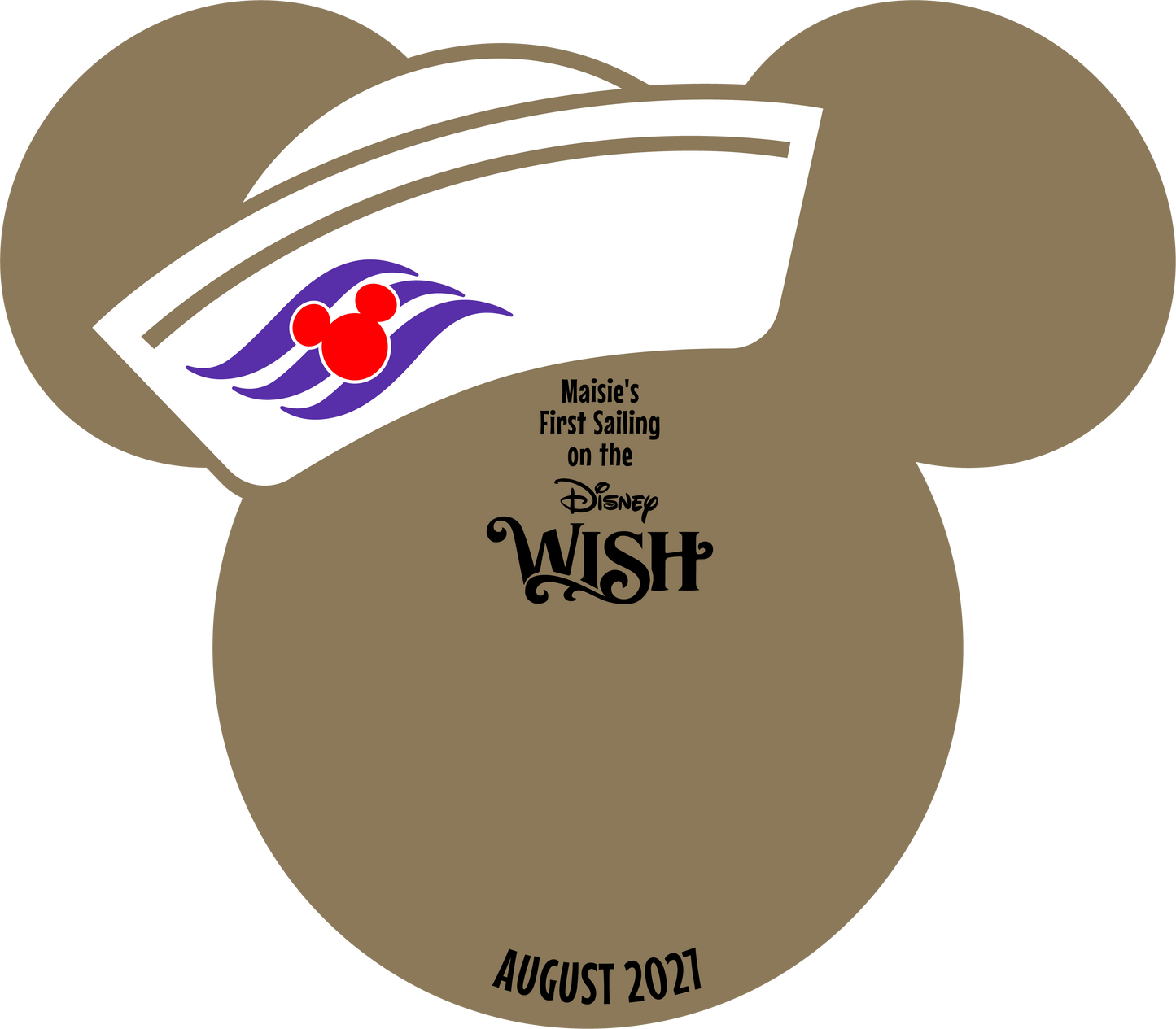 Personalised Disney Cruise Autograph Board