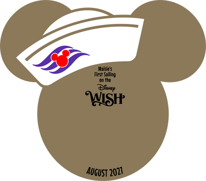 Personalised Disney Cruise Autograph Board
