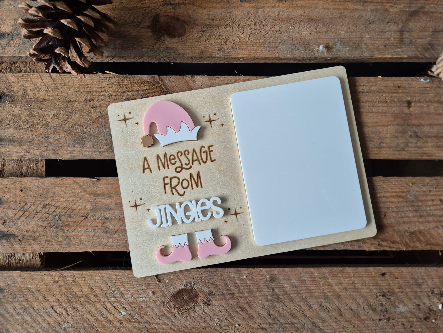 Christmas Personalised Elf Message Board