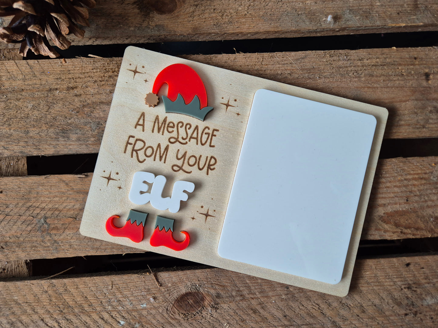 Christmas Personalised Elf Message Board