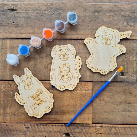 Kids Halloween Shapes Paint Kit | Trick or Treat Dogs
