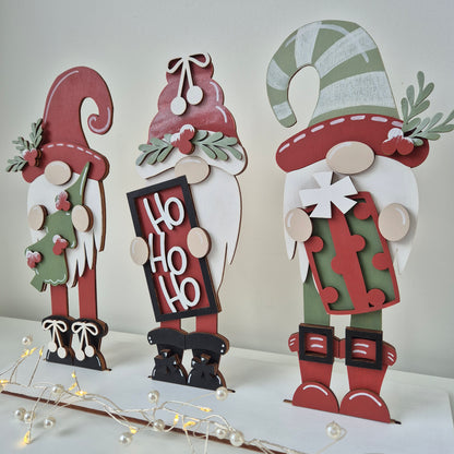Ho Ho Ho Gnomes Shelf Sitter Blanks Kit