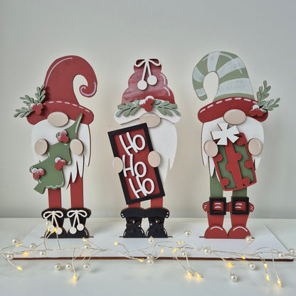 Ho Ho Ho Gnomes Shelf Sitter Blanks Kit