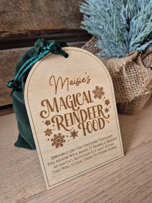 Christmas Traditions Personalised Reindeer Treat Bag