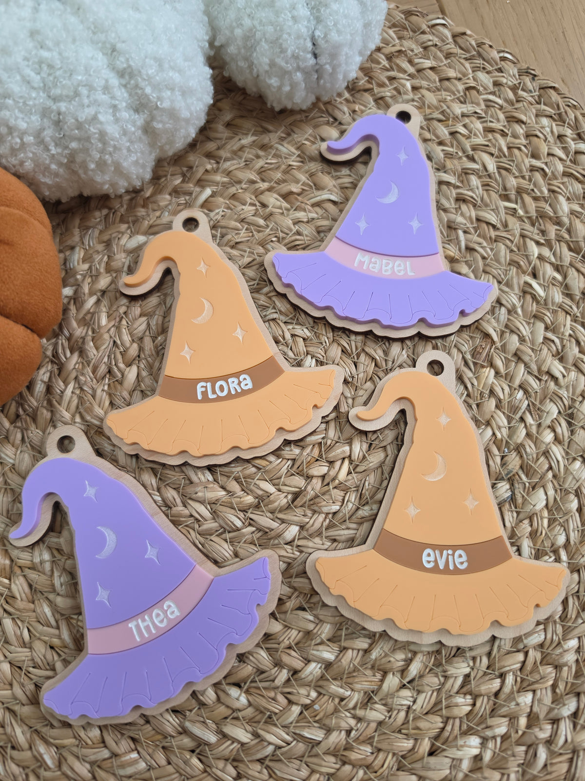 Witches Hat Boo Basket Name Tag