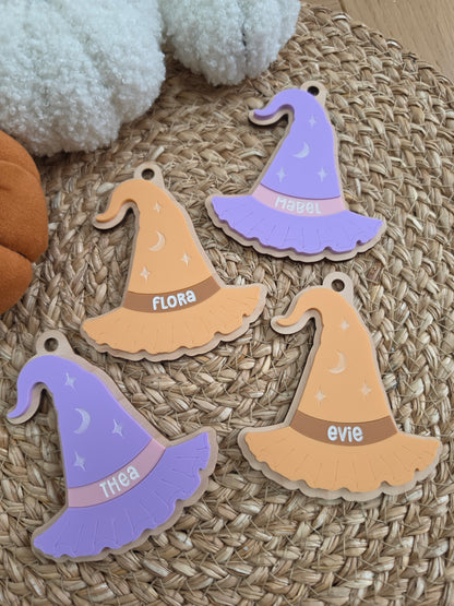 Witches Hat Boo Basket Name Tag